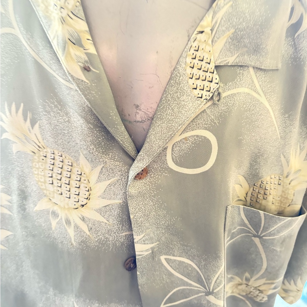 Tommy Bahama Tropical Pineapple Print Shirt XL